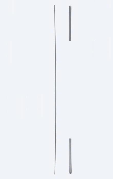 Зонди, хірургічні, прямі, діаметр 1 мм, загальна довжина 145 мм, 5 3/4". Бренд - Asanus Medizintechnik Gmb, Німеччина